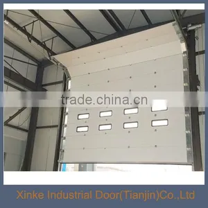 Color Steel Slat Industrial Sliding Door With Small Entry Door SLD-034 thumbnail-1