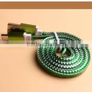 Crystal Flat Cable for Samsung, for Samsung Micro Usb Cable Charger, Andoid Usb Cable thumbnail-1