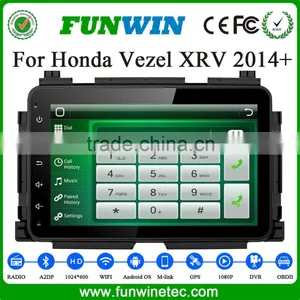 Funwin 2 Din 8" Android 4.4 Multimedia System Car DVD Player for Honda Vezel HRV XRV 2014 2015 With Radio GPS Navigation thumbnail-1