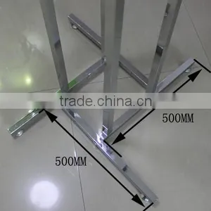 Clothing Rack 4 Way Slant Arms Clothes Adjustable Garment Retail Display Rack thumbnail-3
