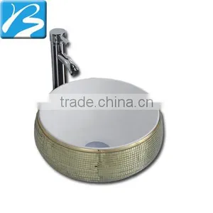 Fashion Designer Bathroom Porcelain House Ware Glass Wash Basins thumbnail-1