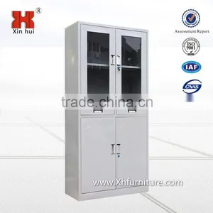 Glass Door Steel File Cabinet With 2 Drawers thumbnail-4