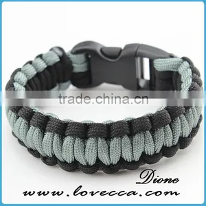 Different Paracord Bracelets Waves Style Outdoor Army Firestarter Bangles thumbnail-1