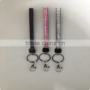 Crystal Rhinestone Glitter Jewelry Wrist Lanyard Strap Key Chain Badge ID Neck thumbnail-1