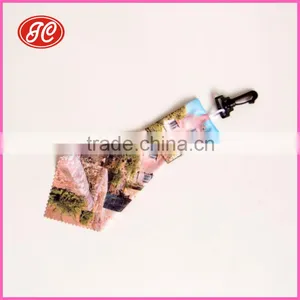 Key Chain With Customized Colorful Printing Logo Microfiber Cleaning Cloth thumbnail-3
