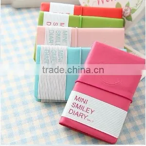 Mini Cute Lovely Color Paper Smiley Journal Notebook thumbnail-1