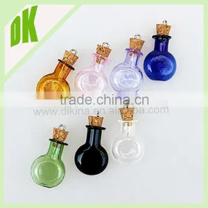 Small Glass Bottles With Corks. Decorative Glass Containers. Bottle With Cork. Herb Jars. *** Wholesale Mini Glass Water Bottle thumbnail-1