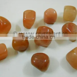 YELLOW AVENTURINE TUMBLED PEBBLES STONE thumbnail-1