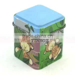 Cartoon Candy Small Square TIn Can for Packaging thumbnail-1