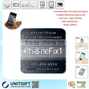 Non-toxic Eco-friendly All Purpose Washable Sticker Mobile Phone Wiper thumbnail-1