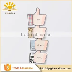 Wenzhou Cangnan Wholesale Decorative Promotional Hand Shaped Sticky Notes Memo Pad thumbnail-1