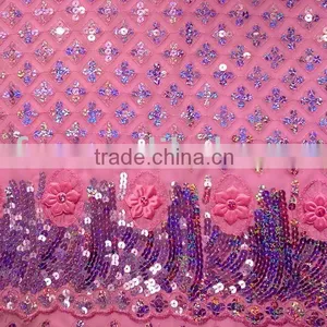 Sequin Embroidery Fabric thumbnail-1
