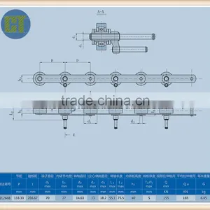 Escalator Step Chain 133.33,70*25 Roller thumbnail-1