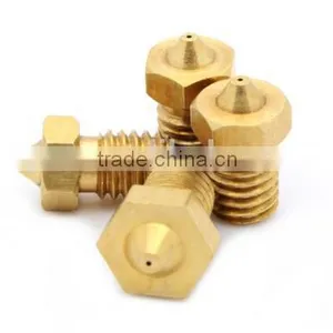 3D Printer E3D V6 &V5 J-Head Brass Nozzle Extruder Nozzles 0.2/0.3/0.4/0.5/0.8mm For 1.75/3.0mm Supplies thumbnail-1