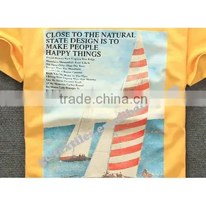 Young's Short Sleeve Round Neck T-shirt With Discharge Print in the Front thumbnail-3