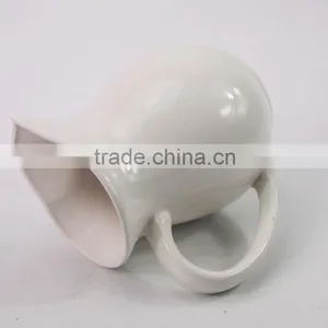 Set of Pitcher and 6pcs Bowl With Metal Rack,ceramic Bowl Set thumbnail-5