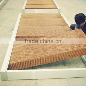 Customized Evaporative Air Cooling Pad/corrugated Cellulose Cooling Pad thumbnail-1