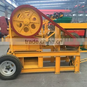 Diesel Engine Type Stone Jaw Crusher, Mobile Type Rock Jaw Crusher for Sale thumbnail-1