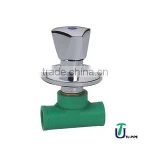 PPR Stop Valve With Crom Handle DIN 8077 /8078/DIN 8077 /8078 Stop Valve thumbnail-1