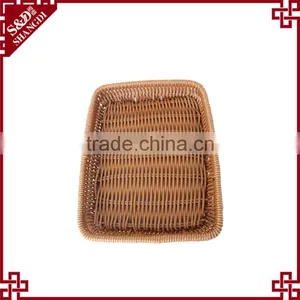 S&D Handmade Rattan Eco-friendly Effect Fruit Vegetable Display Rack Supermarket Basket thumbnail-6