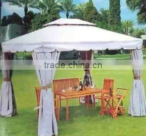 Garden Pavilion With Curtain thumbnail-1