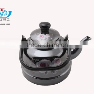 The Modern Mirror Enamel Kettle With Stainless Handle thumbnail-4