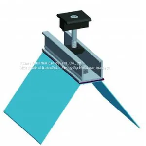 Railless Metal Sheet Mounting System the Most Economical Solution for Trapezoidal Tin Roof thumbnail-1
