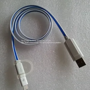 EL Lighting Charging Data Cable USB2.0 for Android And IPhone thumbnail-1