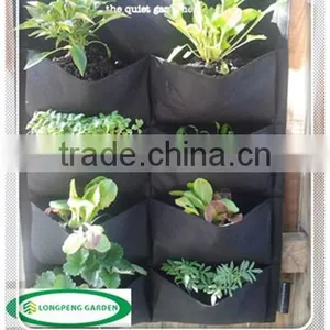 Felt Pocket Green Wall for Garden,Vertical Garden Planter - 8 Garden Pockets thumbnail-1