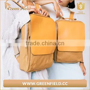New Material Kraft Paper Backpack Paper Knapsack Leisure Kraft Paper Backpack thumbnail-5