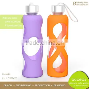 Fashionable Decorations Custom Wholesale Glass Water Bicycle Bottle thumbnail-2