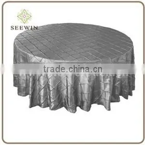 Pewter Pintuck Tablecloth thumbnail-1