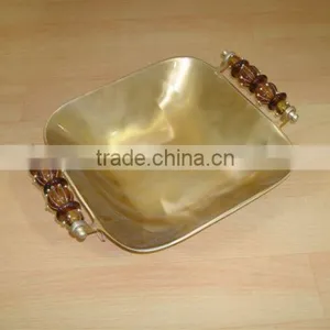 Fruit Bowls,Aluminum Bowls With Beaded Handles,Serving Bowls,Serving Trays,Metal Bowls,Food Bowls,Table Decor thumbnail-1