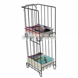 MED5206 2 Shelf Wire Magazine Rack thumbnail-1
