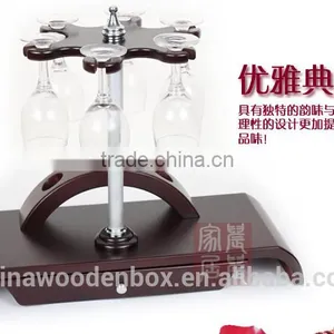 Carving Wooden Wine Holder/Wooden Wine Bottle Design Handmade Wooden Wine Rack With Lighting Refrigerator Wine Rack thumbnail-2