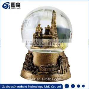 Tourist Attractions France Paris Eiffel Tower Snow Globe thumbnail-2