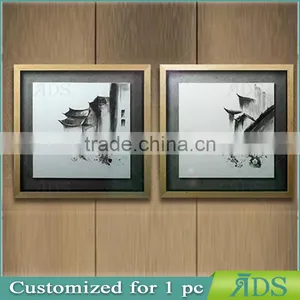 Framed Handmade Room Decor Embellishment Art Water Color for Home Decoration thumbnail-1