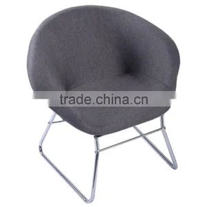 Fashionable Style Newest Dining Chair Fabric Cover With Metal Chair Frames thumbnail-2