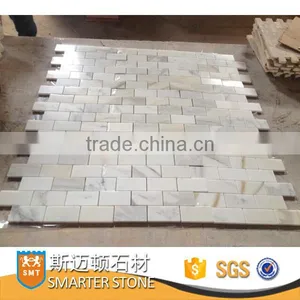 Calcutta Gold Square Shape Micro Marble Mosaic Tile With 1cm Thickness thumbnail-4