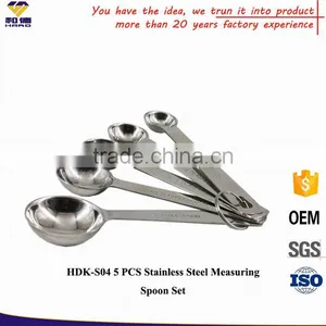 China Manufacturer Made 5 PCS Custom Stainless Steel Measuring Spoon For Sale thumbnail-1