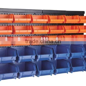 30 Bin Wall Mount Parts Rack,30 Plastic Storage Bin Kit, Combination Boxes,30 Plastic Wall Mounted Storage Bin Rack (202711) thumbnail-1