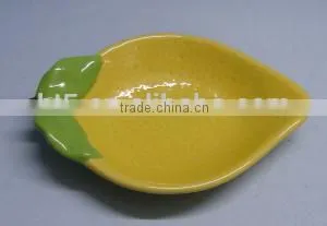 Yellow Lemon Shape Fruit Topic Souvenir Plate thumbnail-1