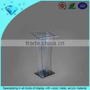 2015 Hot Sales Plexiglass Crystal Podium Clear Acrylic Wedding Led Podium thumbnail-2