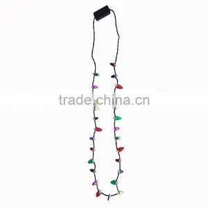 Christmas 8 Lights Blinking Flashing Bulb Led Necklace thumbnail-2