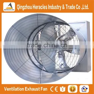 Heracles Trade Assurance Greenhouse Poultry House Used 3 Phase Thermostat Controlled Exhaust Fan of Butterfly Cone Fan thumbnail-1