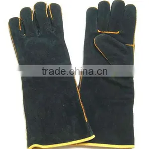 Different Color Safety Cow Split Welding Leather Work Gloves thumbnail-1