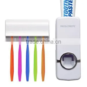 Press 2 Paste Automatic Toothpaste Dispenser & Toothbrush Holder Tooth Paste Press thumbnail-2