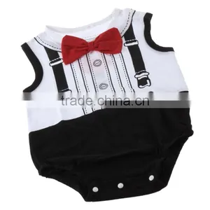 Fashion Boy's "gentleman" Baby Suit Bodysuit Wholesale Childrens Clothing Set For Cool Baby thumbnail-1
