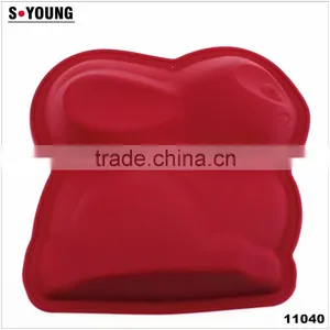 11040 Easter Rabbit Shaped Silicone Chocolate Mould and Mold thumbnail-1