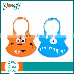 Wholesale Custom Eco - Friendly Soft Adult Cotton Waterproof Silicone Baby Bib thumbnail-1